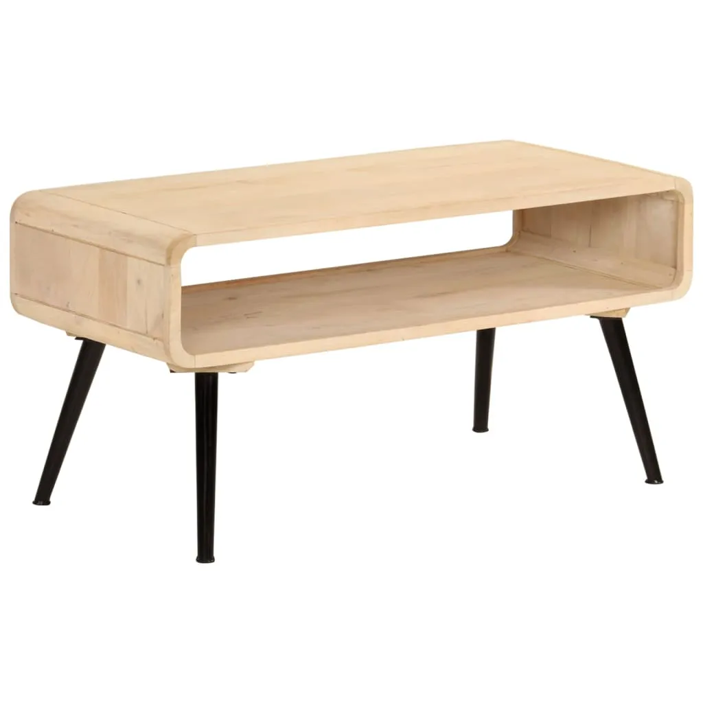 vidaXL Tavolino da Salotto 95x40x45 cm in Legno Massello di Mango