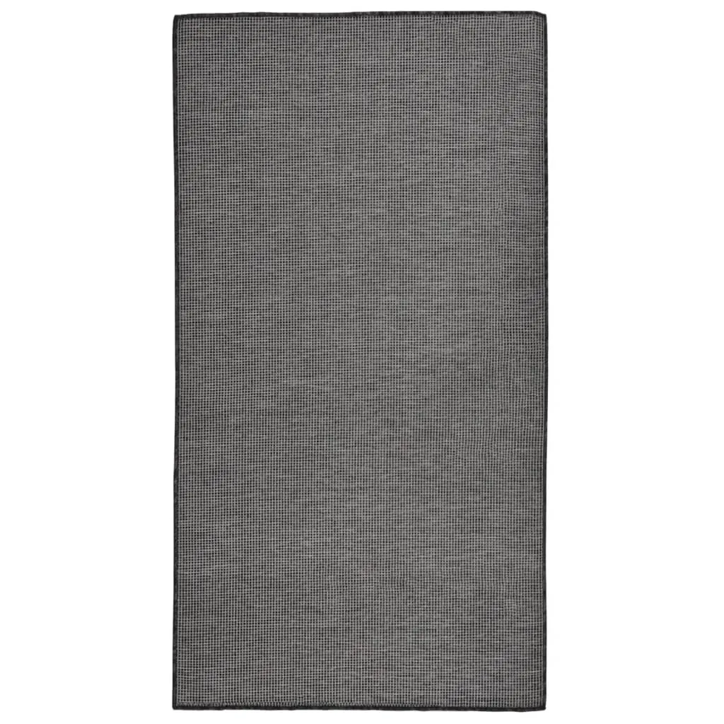 vidaXL Tappeto da Esterni a Tessitura Piatta 80x150 cm Grigio