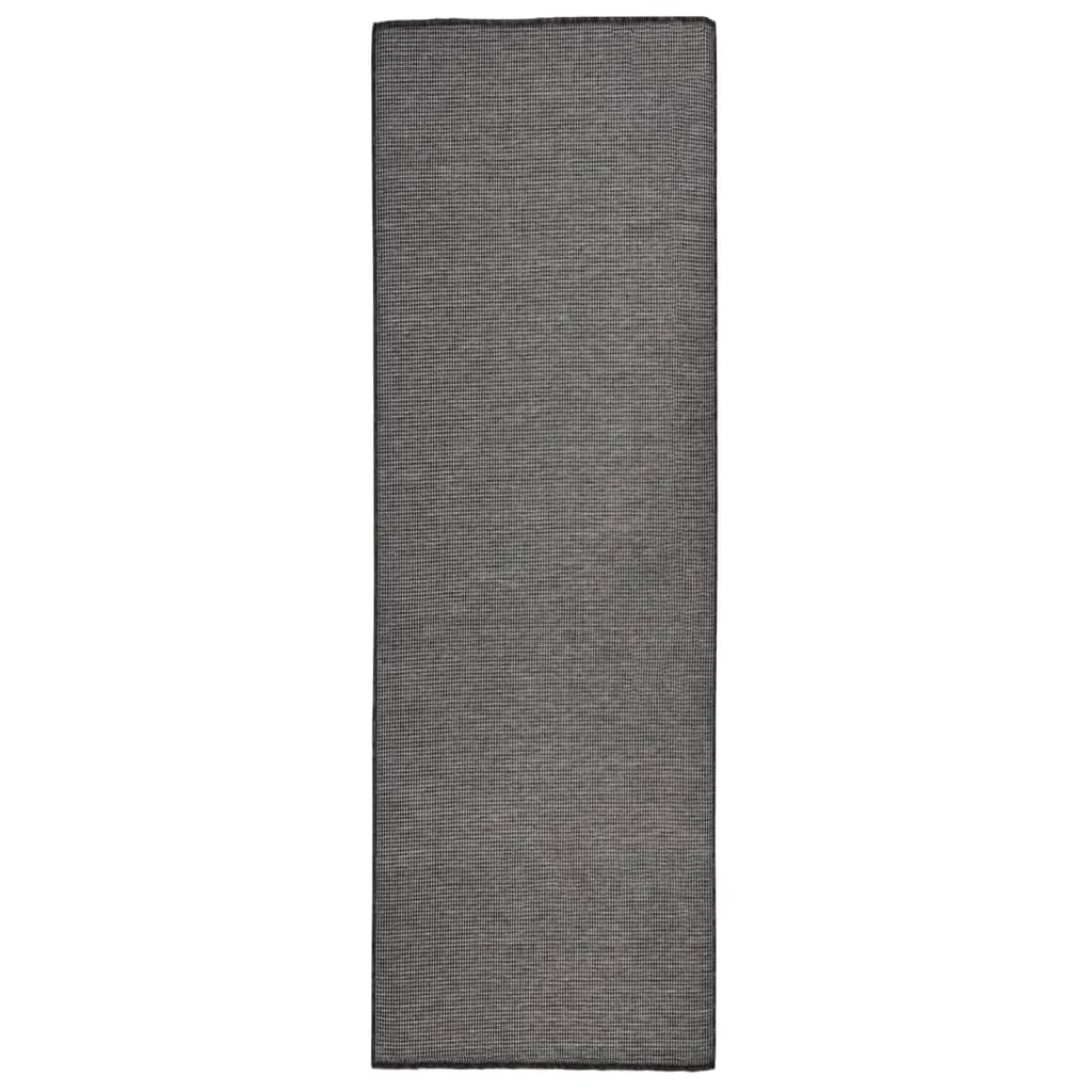 vidaXL Tappeto da Esterni a Tessitura Piatta 80x250 cm Grigio