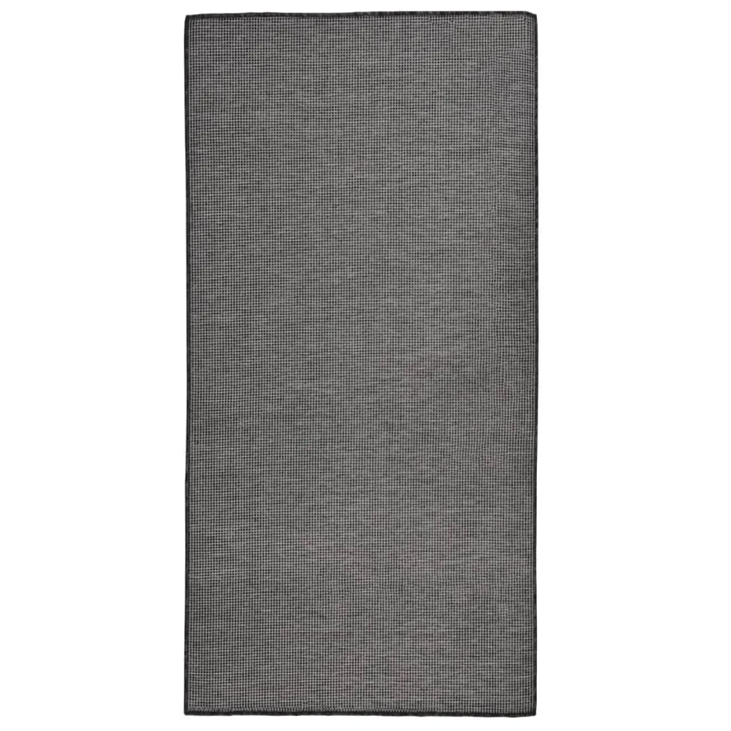 vidaXL Tappeto da Esterni a Tessitura Piatta 100x200 cm Grigio