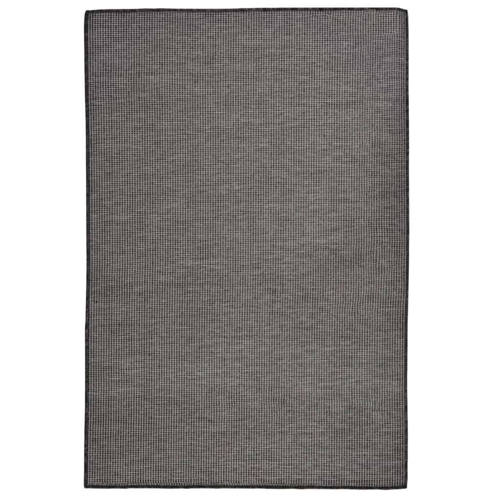 vidaXL Tappeto da Esterni a Tessitura Piatta 120x170 cm Grigio