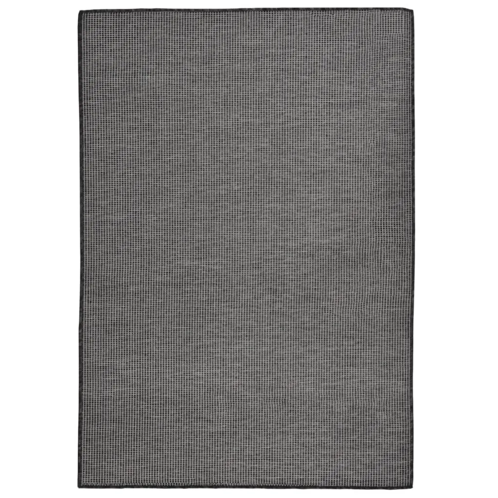 vidaXL Tappeto da Esterni a Tessitura Piatta 160x230 cm Grigio