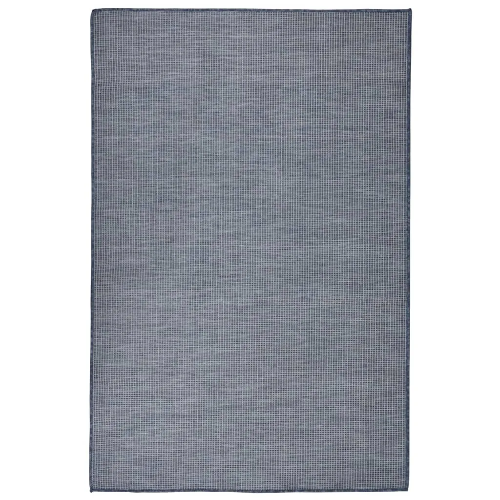 vidaXL Tappeto da Esterni a Tessitura Piatta 120x170 cm Blu