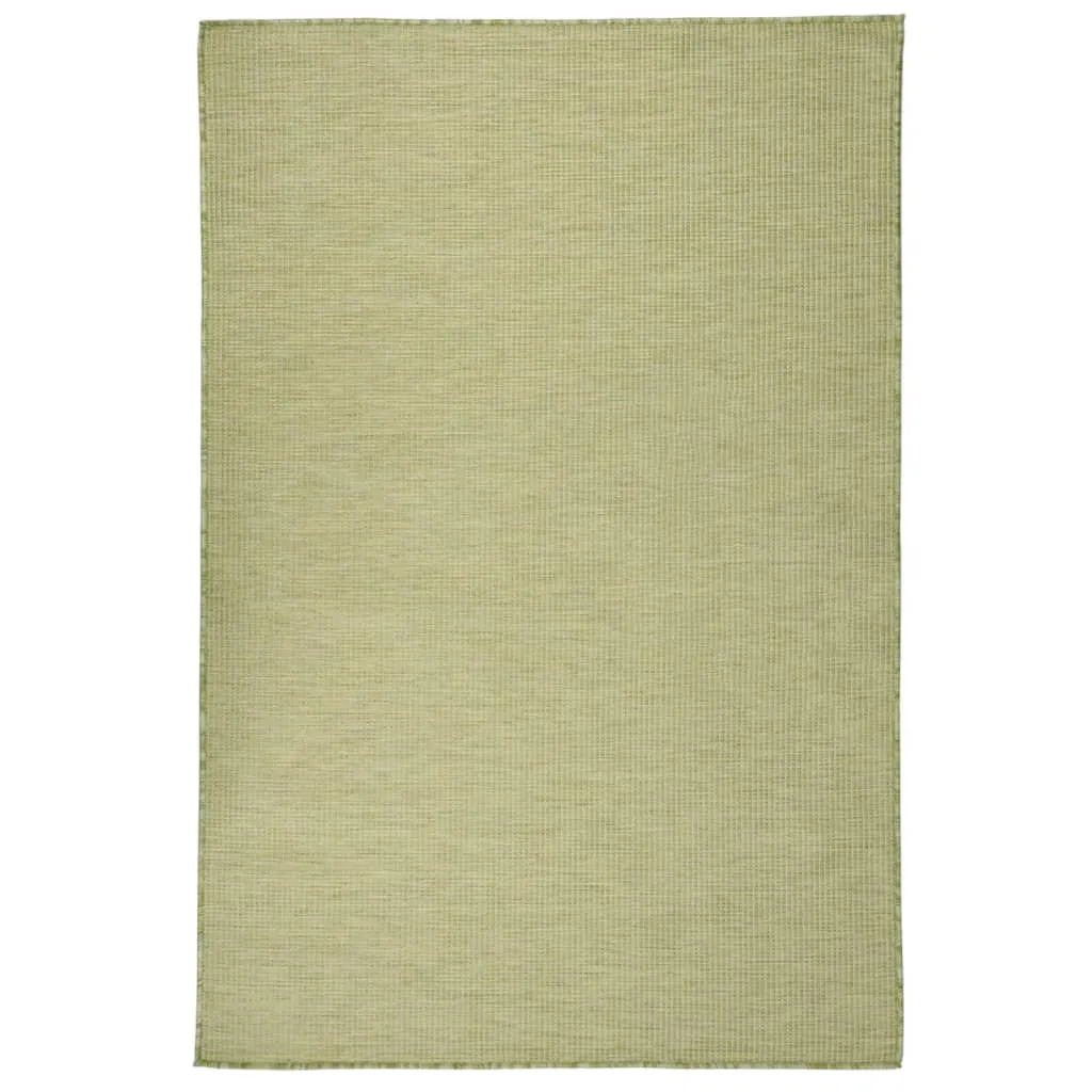 vidaXL Tappeto da Esterni a Tessitura Piatta 120x170 cm Verde