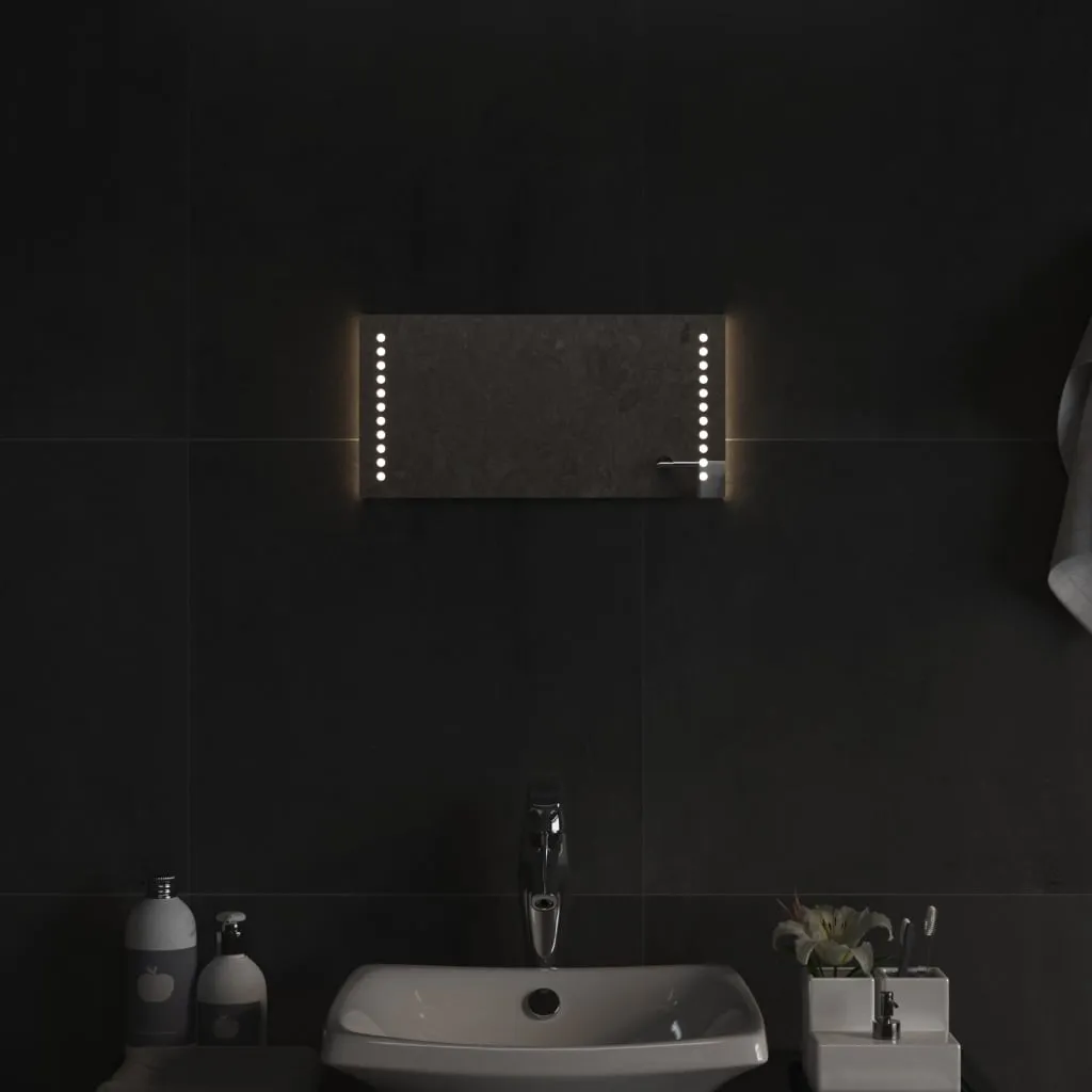 vidaXL Specchio da Bagno con Luci LED 40x20 cm