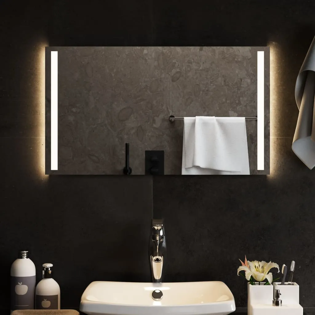 vidaXL Specchio da Bagno con Luci LED 70x40 cm