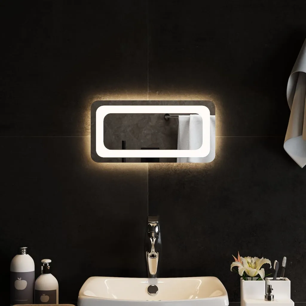 vidaXL Specchio da Bagno con Luci LED 40x20 cm