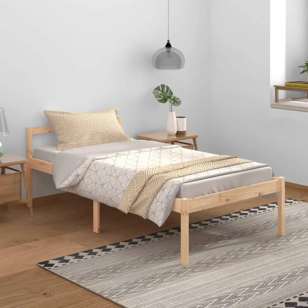 vidaXL Letto per Anziani 100x200 cm in Legno Massello di Pino