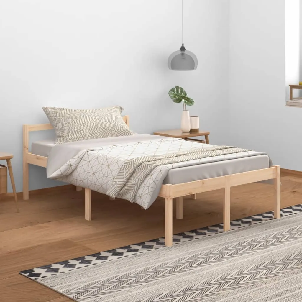 vidaXL Letto per Anziani 120x200 cm in Legno Massello di Pino