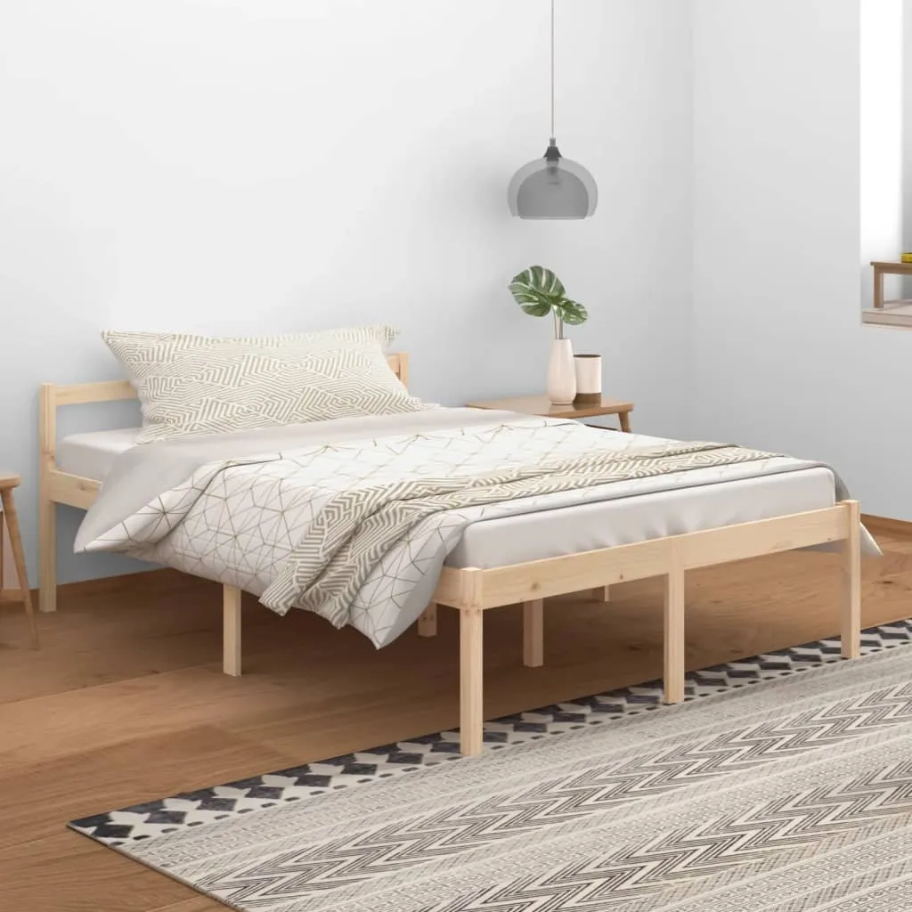 vidaXL Letto per Anziani 140x200 cm in Legno Massello di Pino