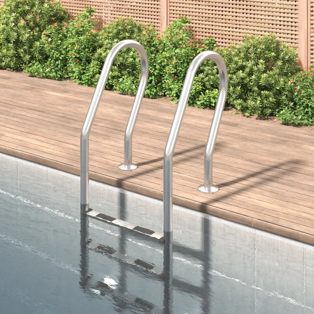 vidaXL Scala per Piscina 54x38x158 cm Acciaio Inox 304