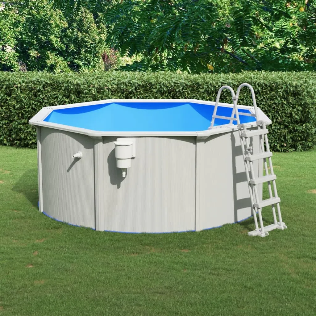 vidaXL Piscina con Scaletta 300x120 cm