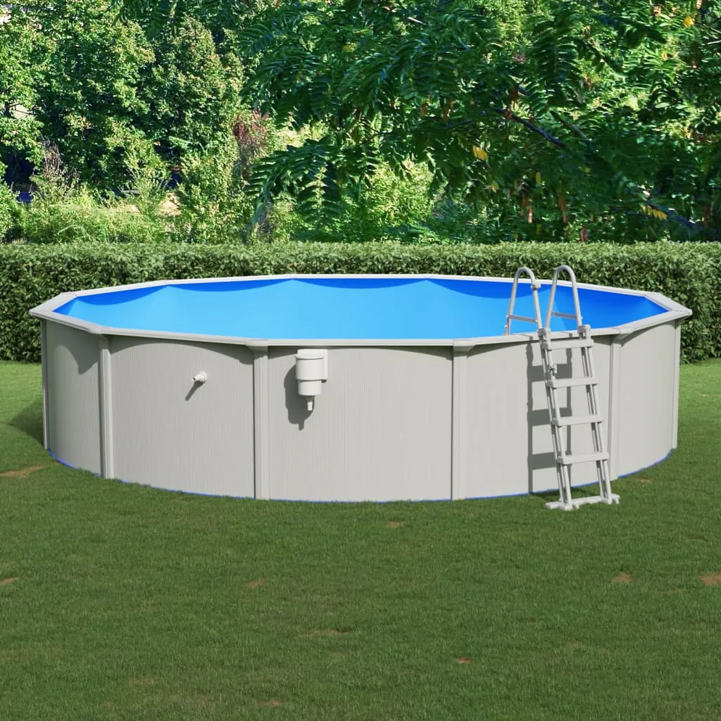 vidaXL Piscina con Scaletta 550x120 cm