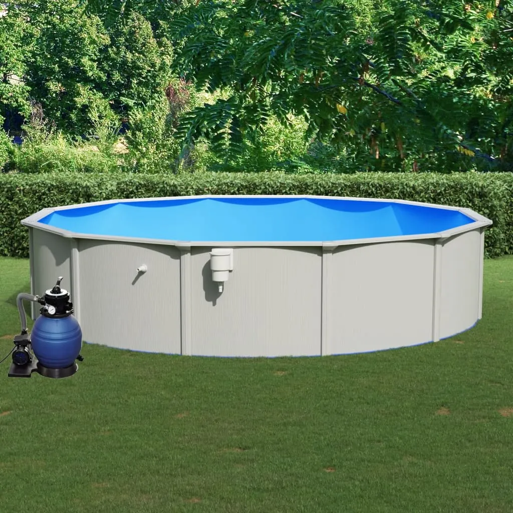 vidaXL Piscina con Pompa Filtro a Sabbia 550x120 cm