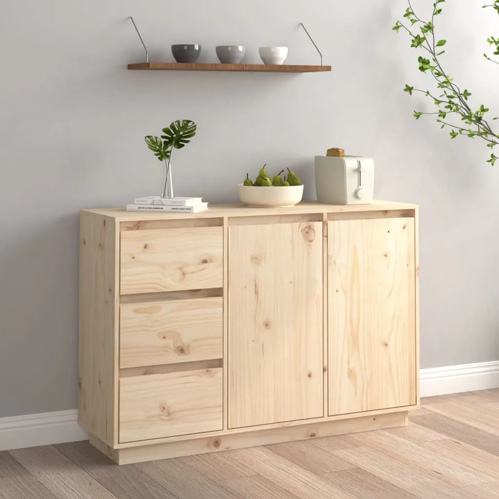 vidaXL Credenza 111x34x75 cm in Legno Massello di Pino