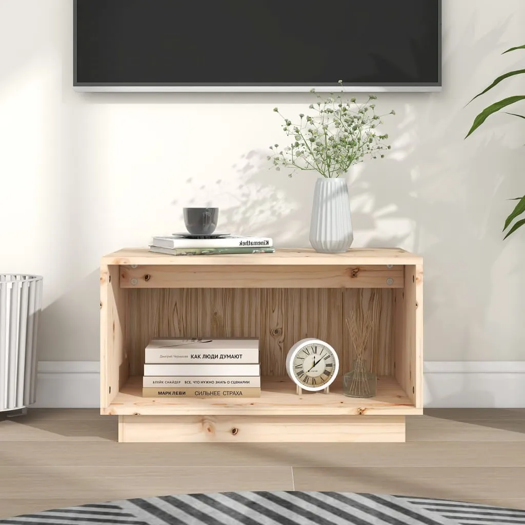 vidaXL Mobile Porta TV 60x35x35 cm in Legno Massello di Pino