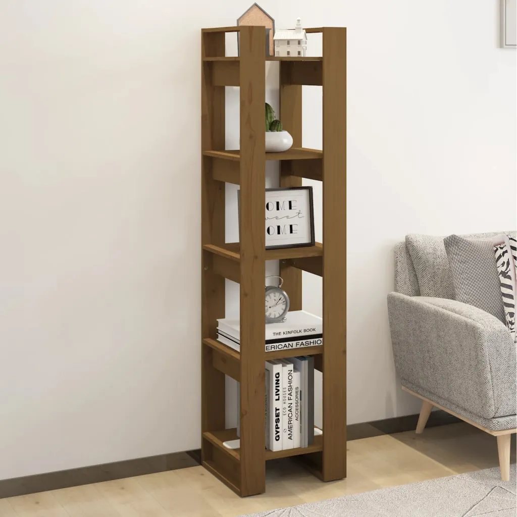 vidaXL Libreria/Divisorio Miele 41x35x160 cm in Legno Massello di Pino