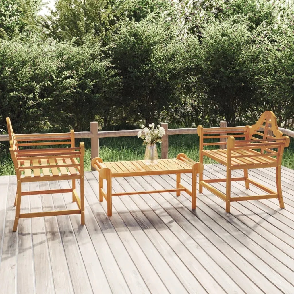 vidaXL Sedie da Giardino 2 pz 91x62x94 cm in Legno Massello di Teak