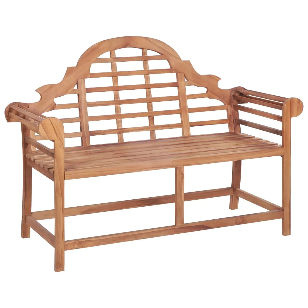 vidaXL Panca da Giardino 127x58,5x92,5 cm in Legno Massello di Teak