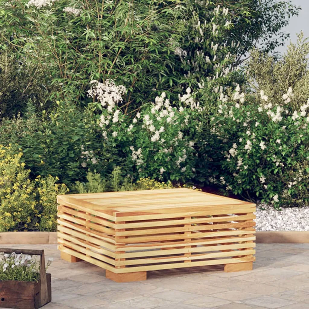 vidaXL Tavolino da Giardino 69,5x69,5x31 cm in Legno Massello di Teak