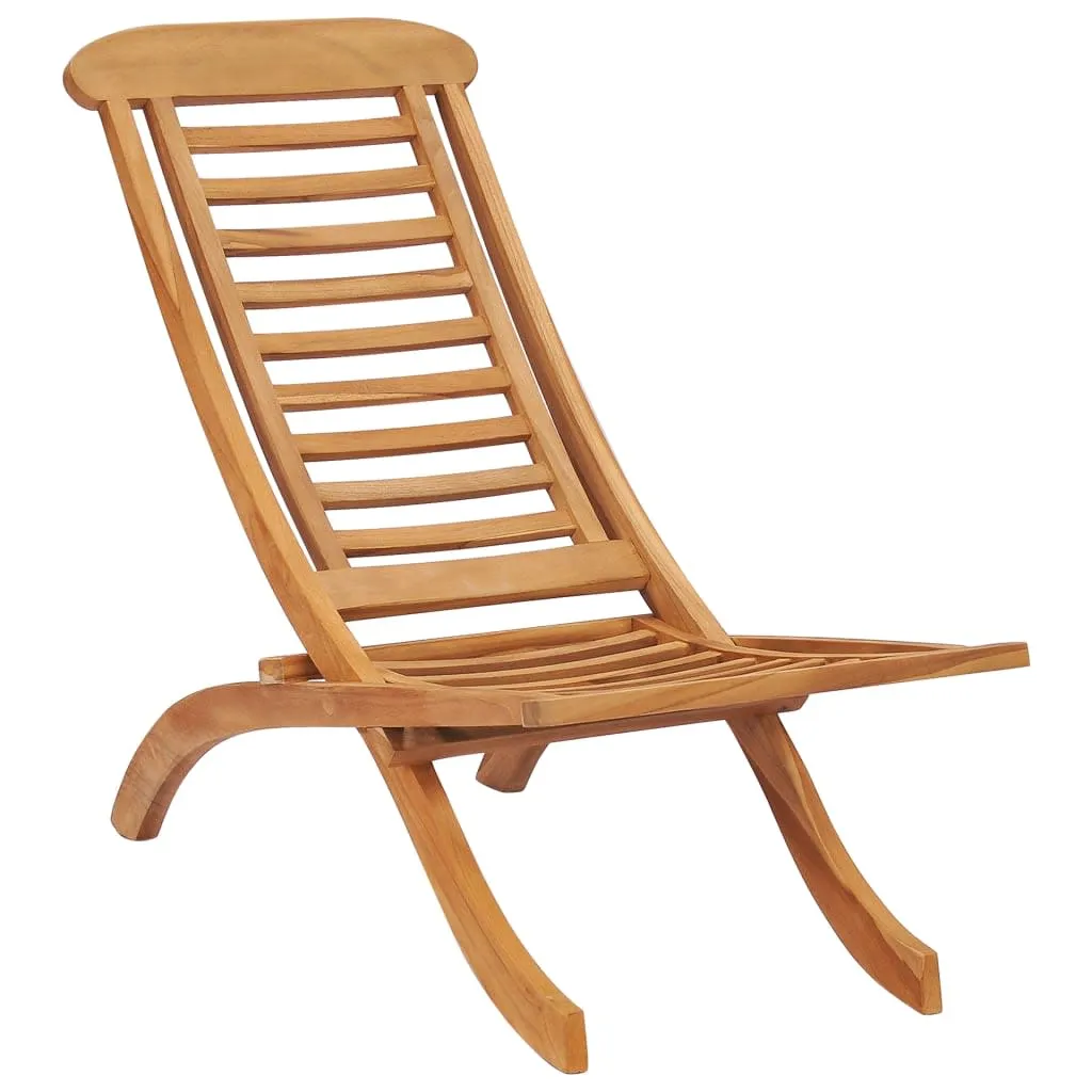 vidaXL Sedia da Giardino Pieghevole 50x90x69 cm Legno Massello di Teak