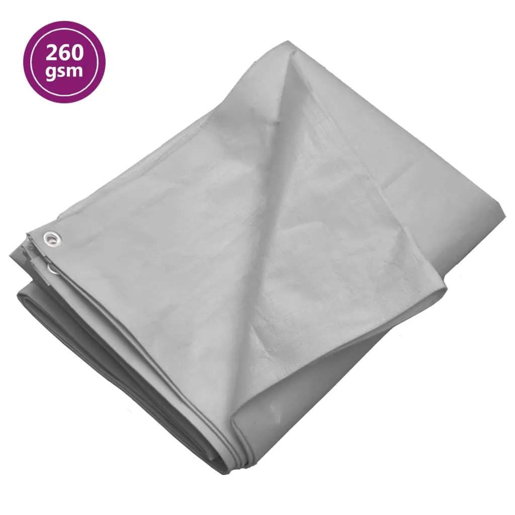 vidaXL Telone 260 g/m² 3x3 m Grigio HDPE