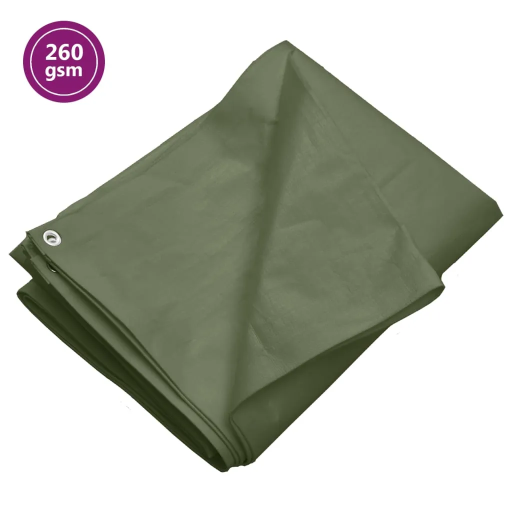 vidaXL Telone 260 g/m² 3x3 m Verde HDPE