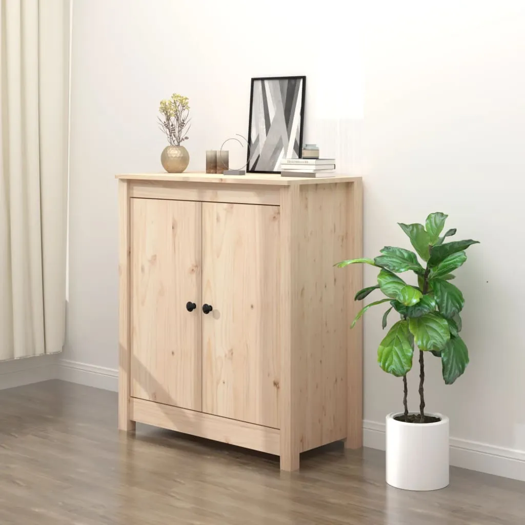 vidaXL Credenza 70x35x80 cm in Legno Massello di Pino