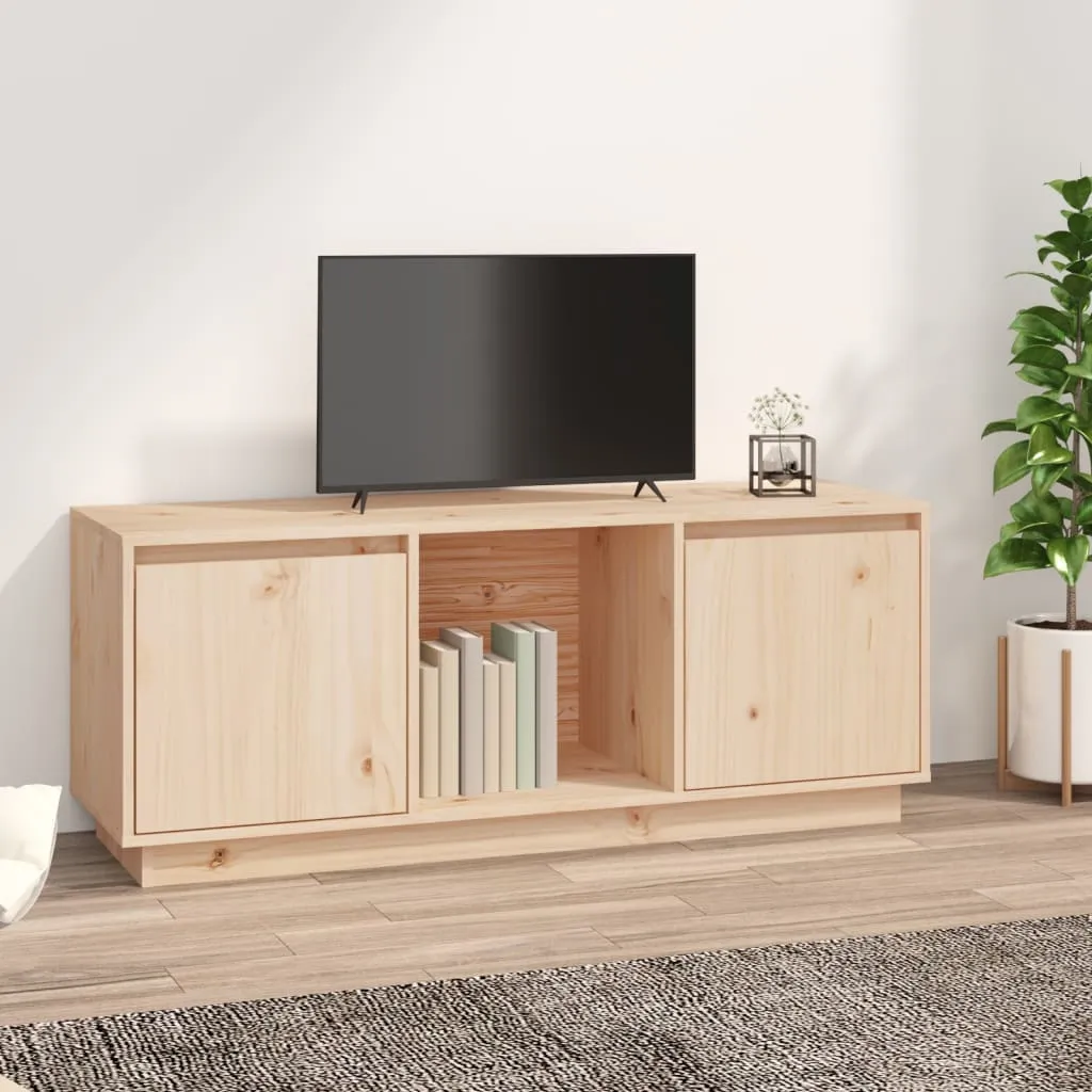 vidaXL Mobile Porta TV 110,5x35x44 cm in Legno Massello di Pino