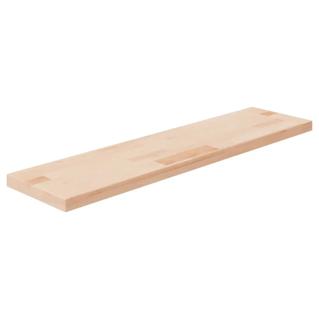 vidaXL Ripiano 80x20x2,5 cm Legno Massello di Rovere Non Trattato