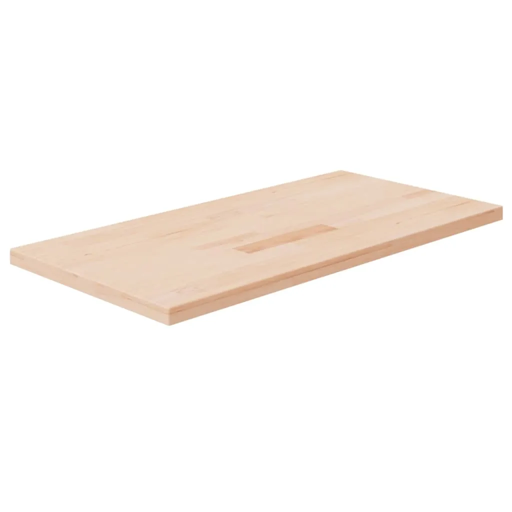 vidaXL Piano Bagno 100x50x2,5 cm in Legno Massello Non Trattato