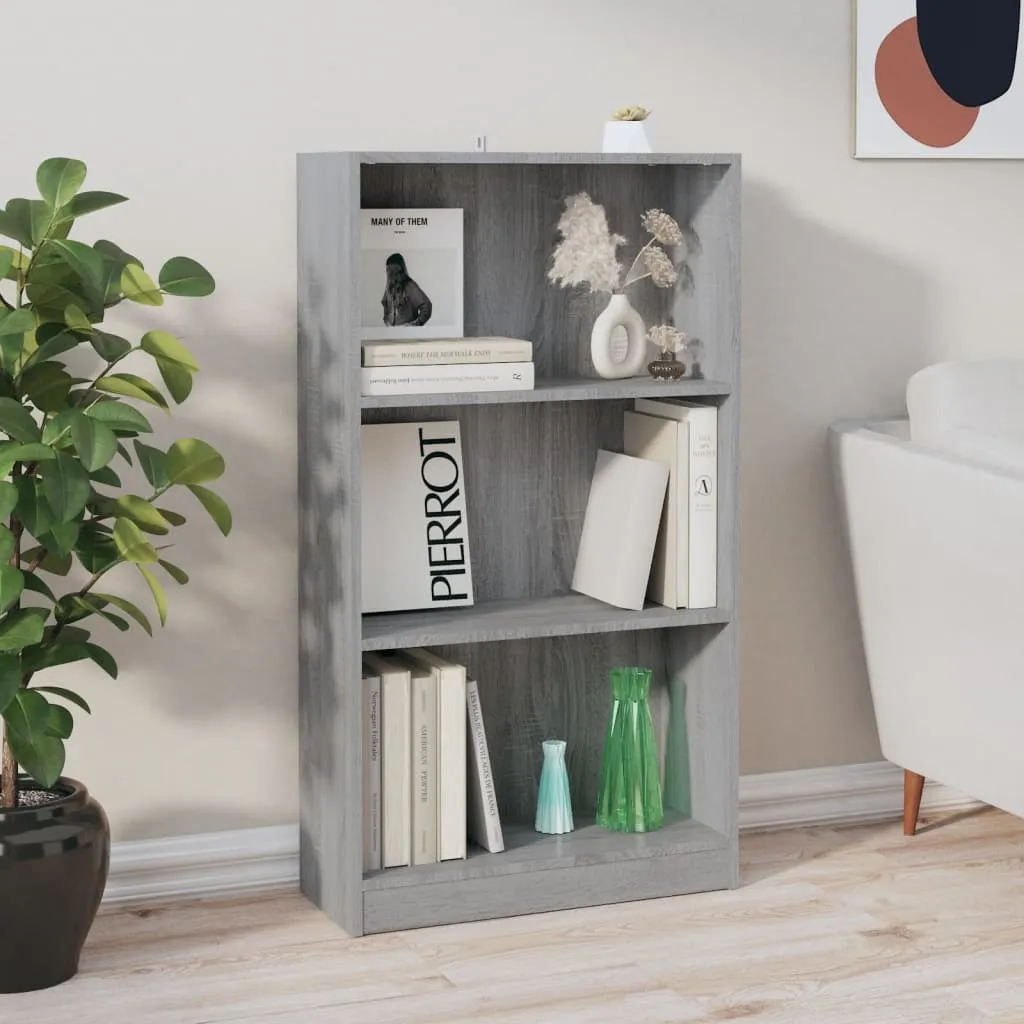 vidaXL Libreria Grigio Sonoma 60x24x109 cm in Legno Ingegnerizzato