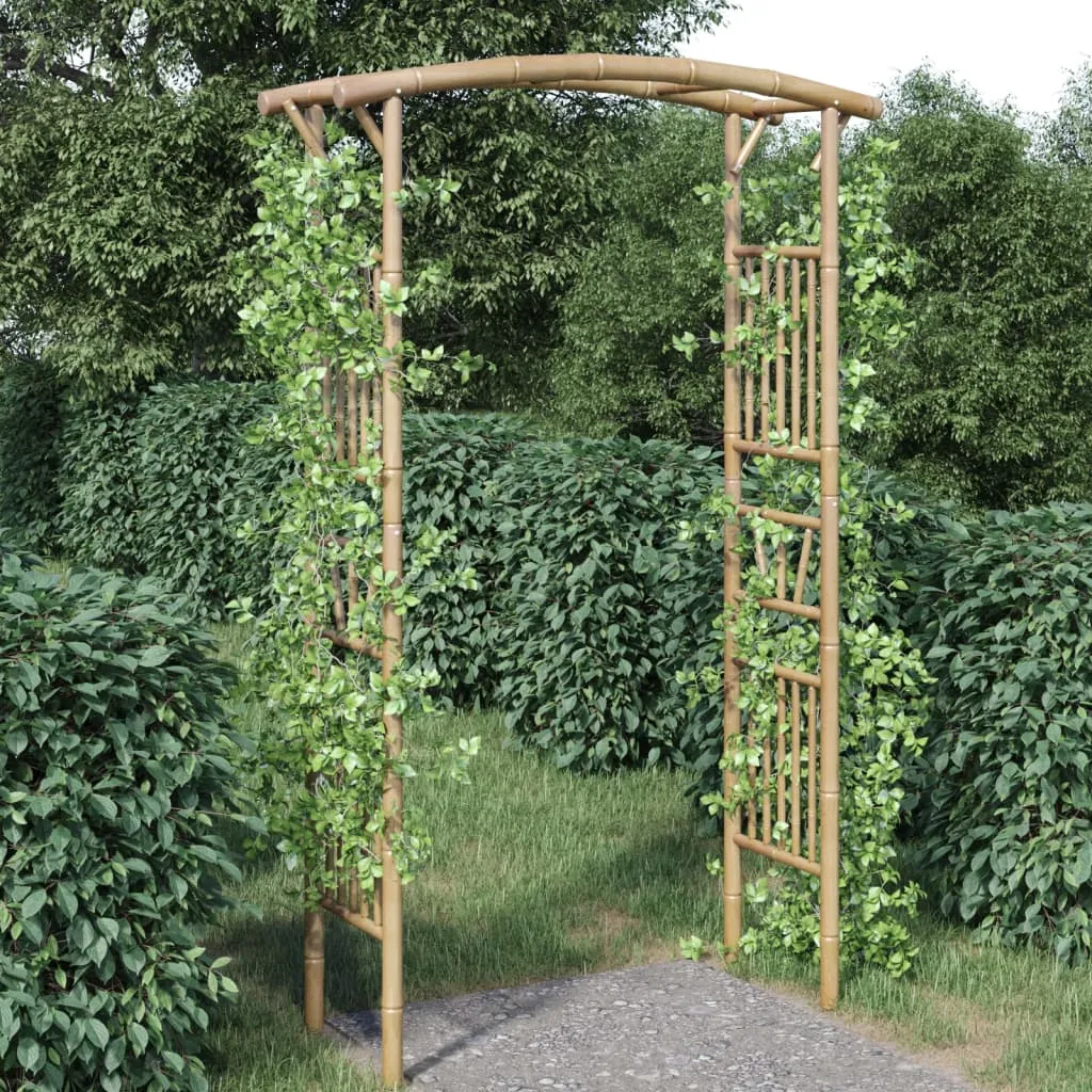 vidaXL Arco da Giardino per Rose in Bambù 118x40x187 cm