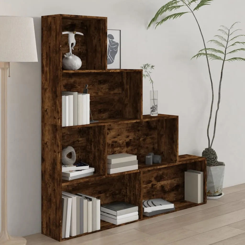 vidaXL Libreria Rovere Fumo 155x24x160 cm