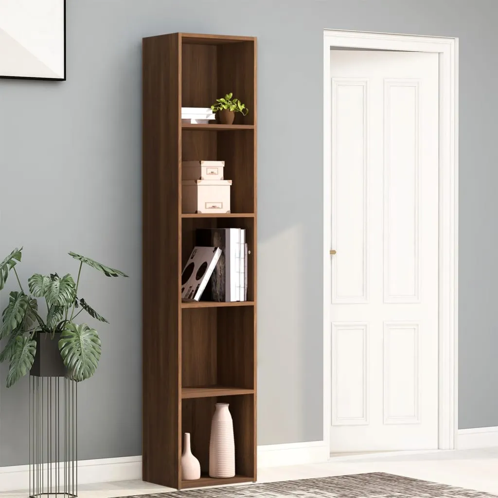 vidaXL Libreria Rovere Marrone 40x30x189 cm in Legno Multistrato