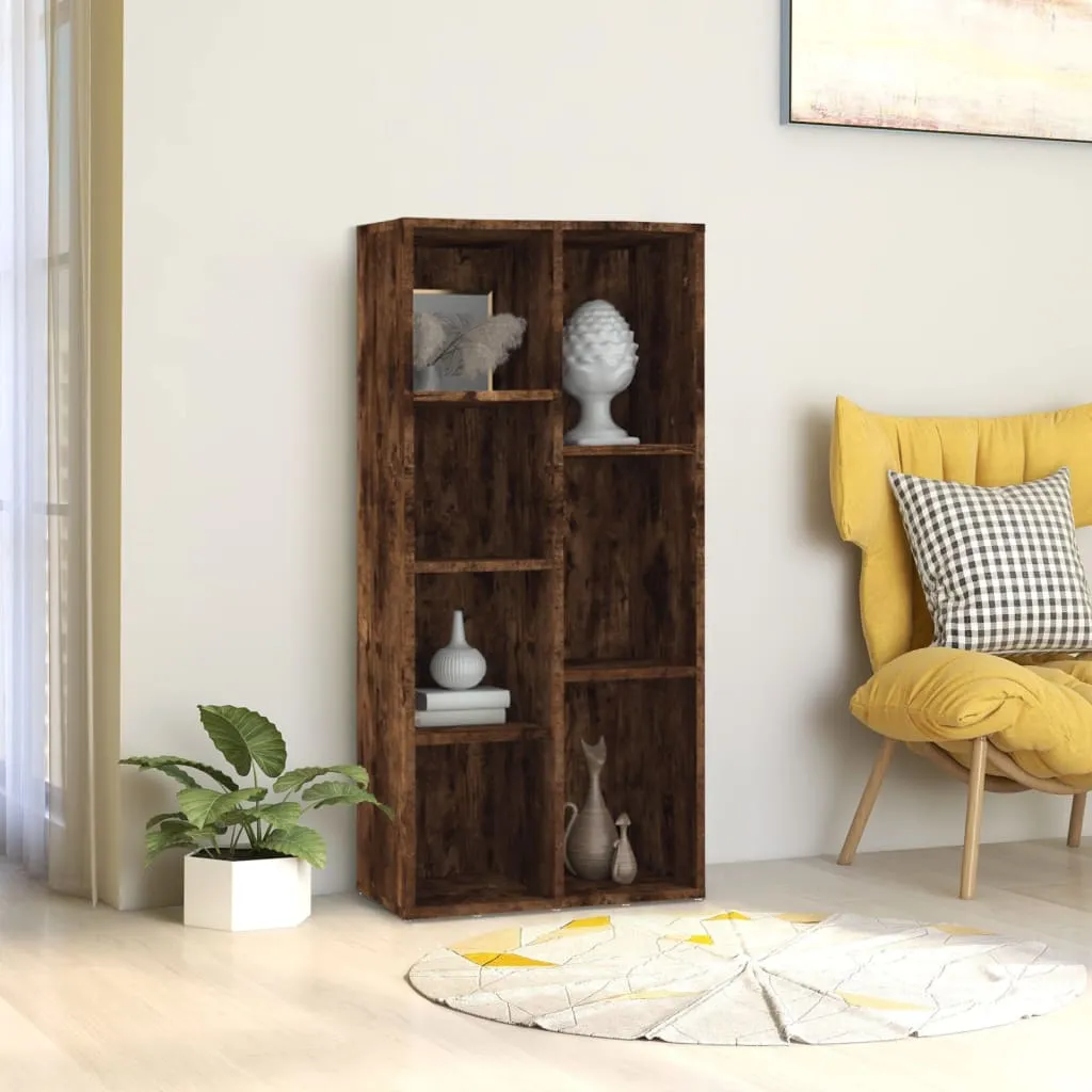 vidaXL Libreria Rovere Fumo 50x25x106 cm