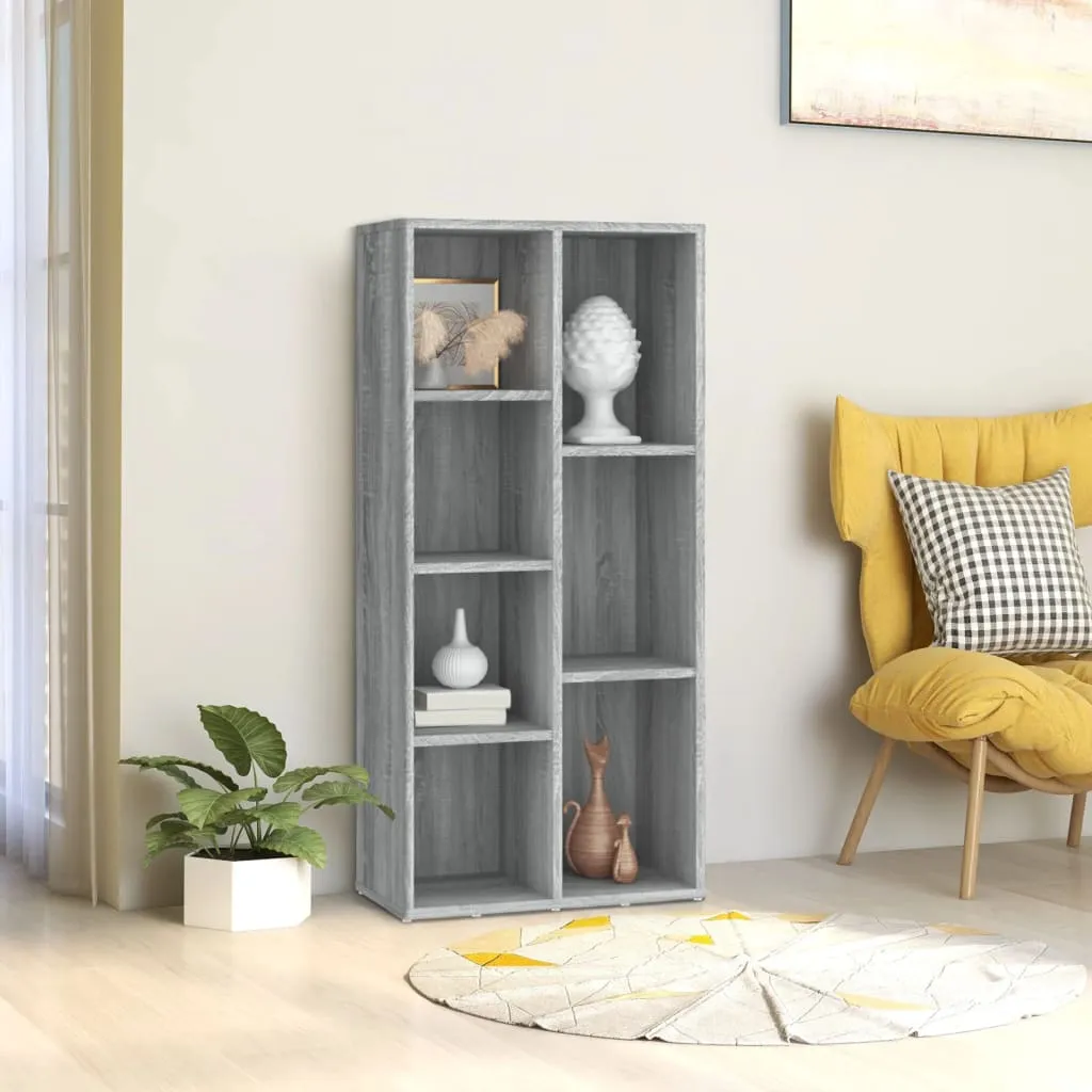 vidaXL Libreria Grigio Sonoma 50x25x106 cm