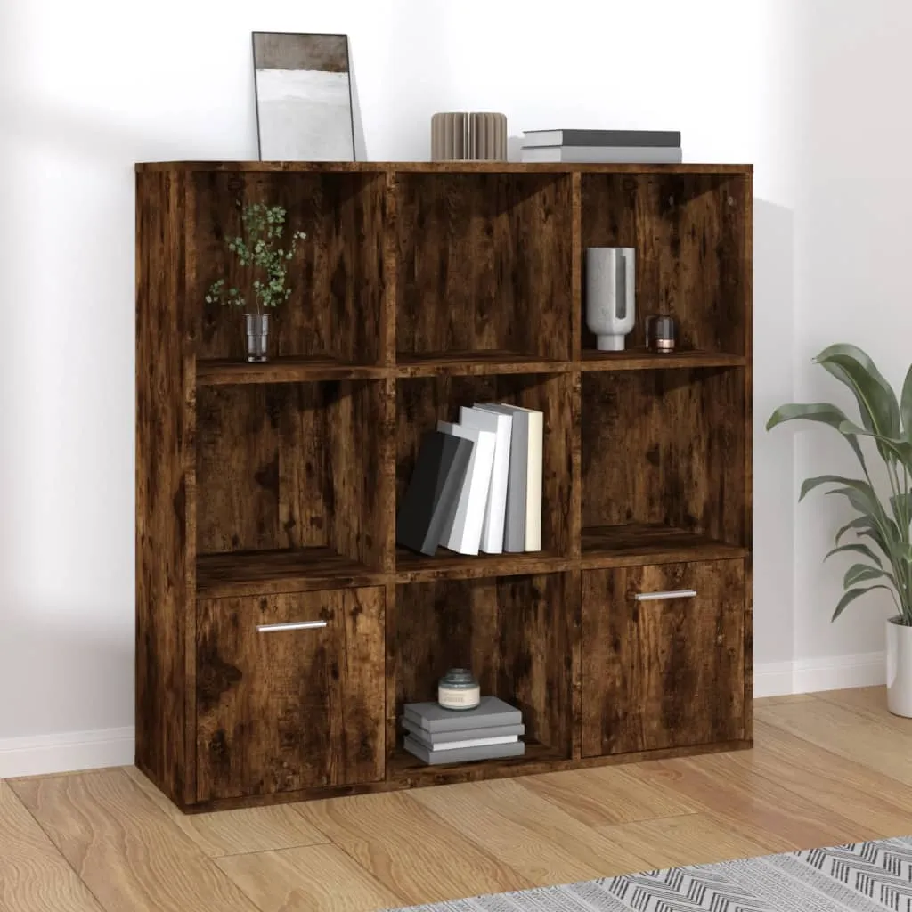 vidaXL Libreria Rovere Fumo 98x30x98 cm