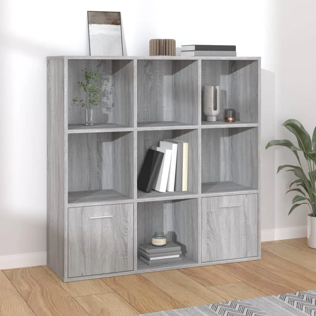 vidaXL Libreria Grigio Sonoma 98x30x98 cm