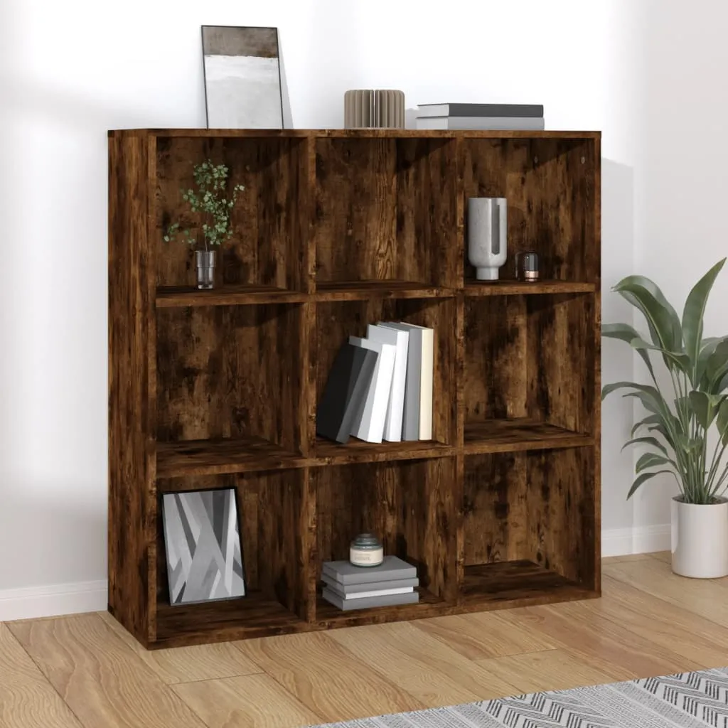 vidaXL Libreria Rovere Fumo 98x30x98 cm