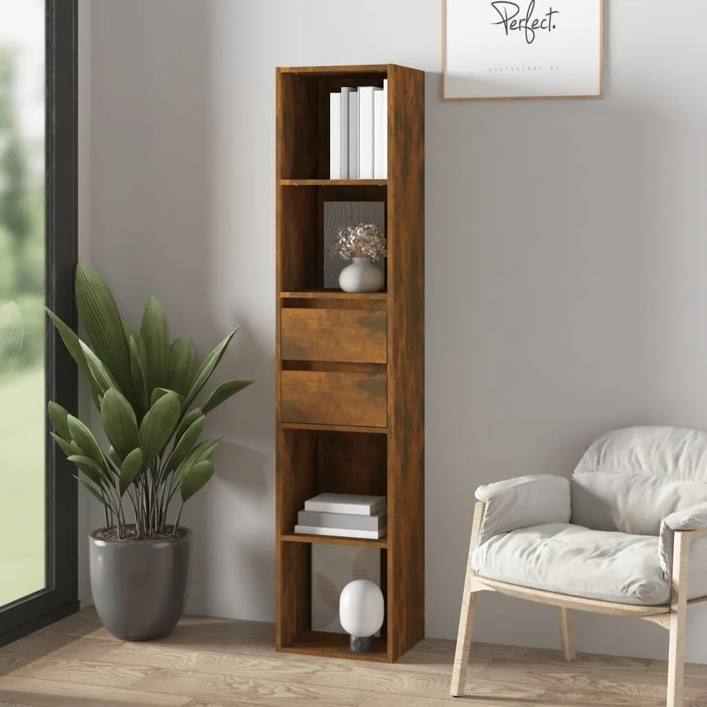 vidaXL Libreria Rovere Fumo 36x30x171 cm in Legno Multistrato