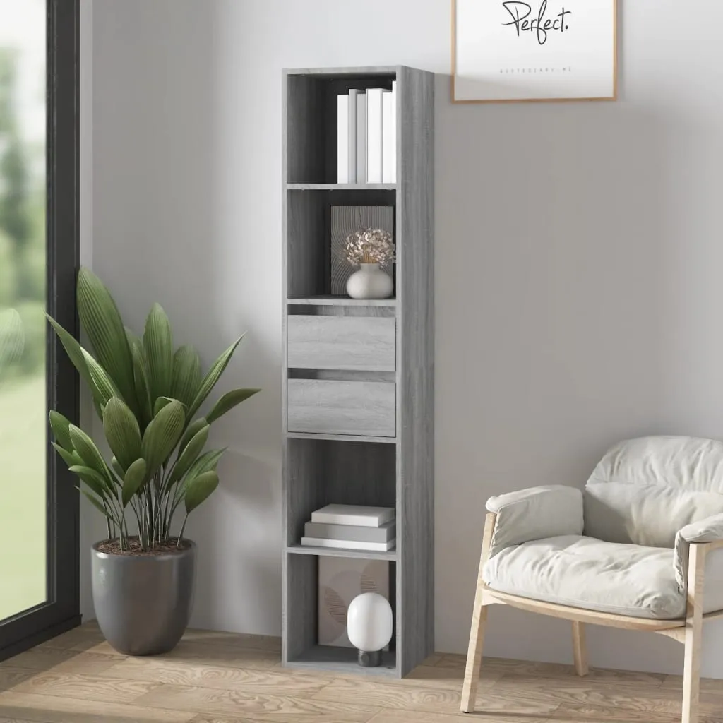 vidaXL Libreria Grigio Sonoma 36x30x171 cm in Legno Multistrato