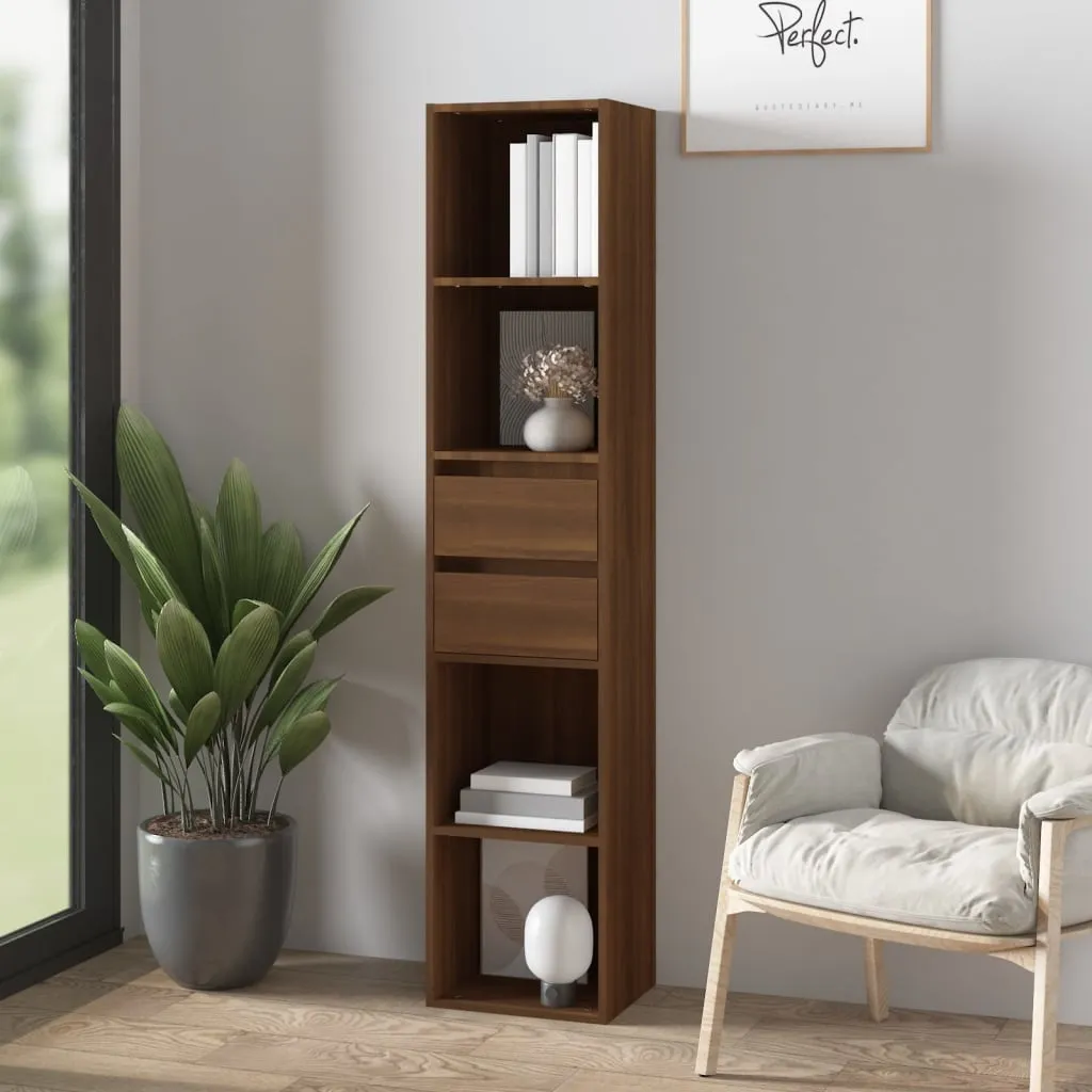 vidaXL Libreria Rovere Marrone 36x30x171 cm in Legno Multistrato