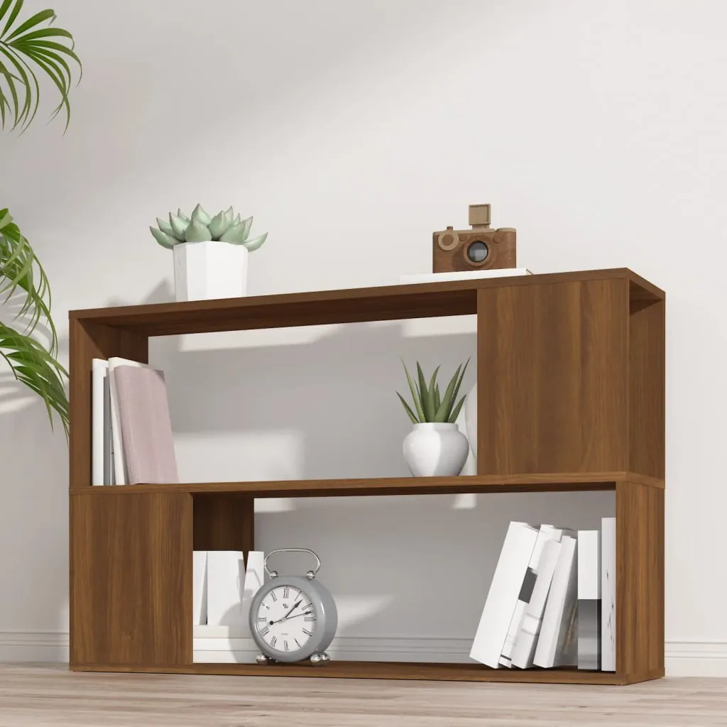 vidaXL Libreria Rovere Marrone 100x24x63 cm in Legno Multistrato