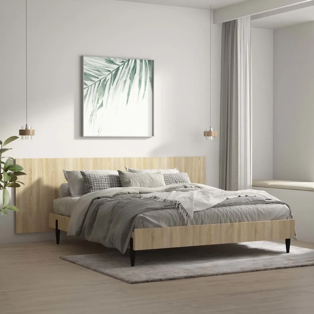 vidaXL Testiera Letto Rovere Sonoma 240x1,5x80 cm Legno Ingegnerizzato