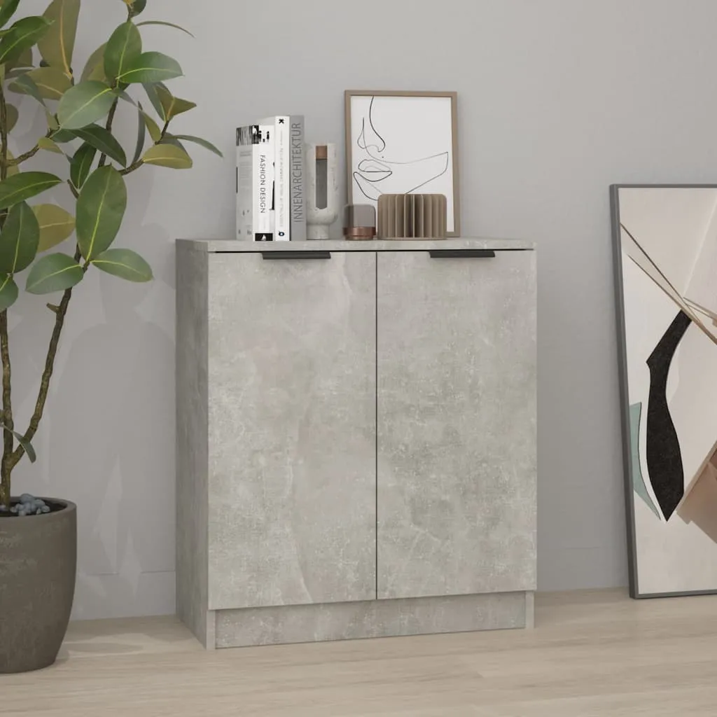 vidaXL Credenza Grigio Cemento 60x30x70 cm in Legno Multistrato