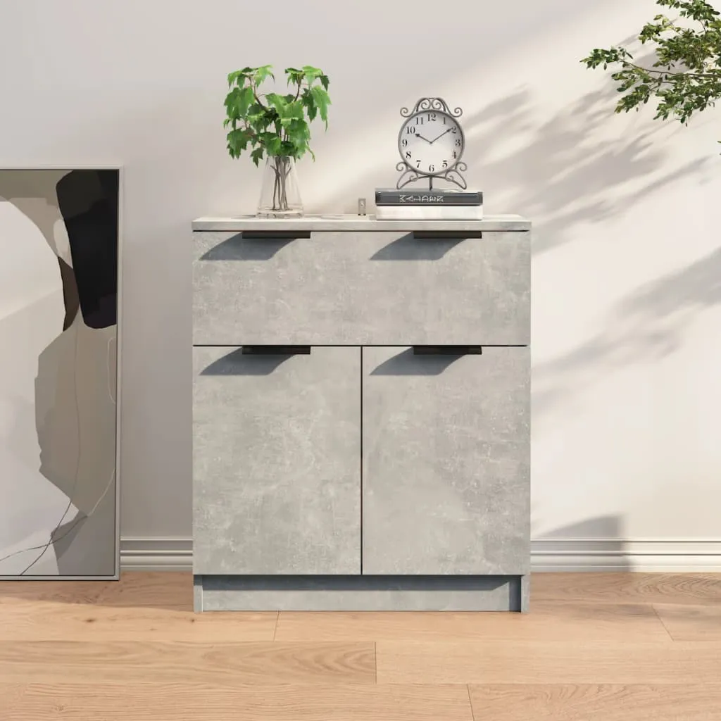 vidaXL Credenza Grigio Cemento 60x30x70 cm in Legno Multistrato