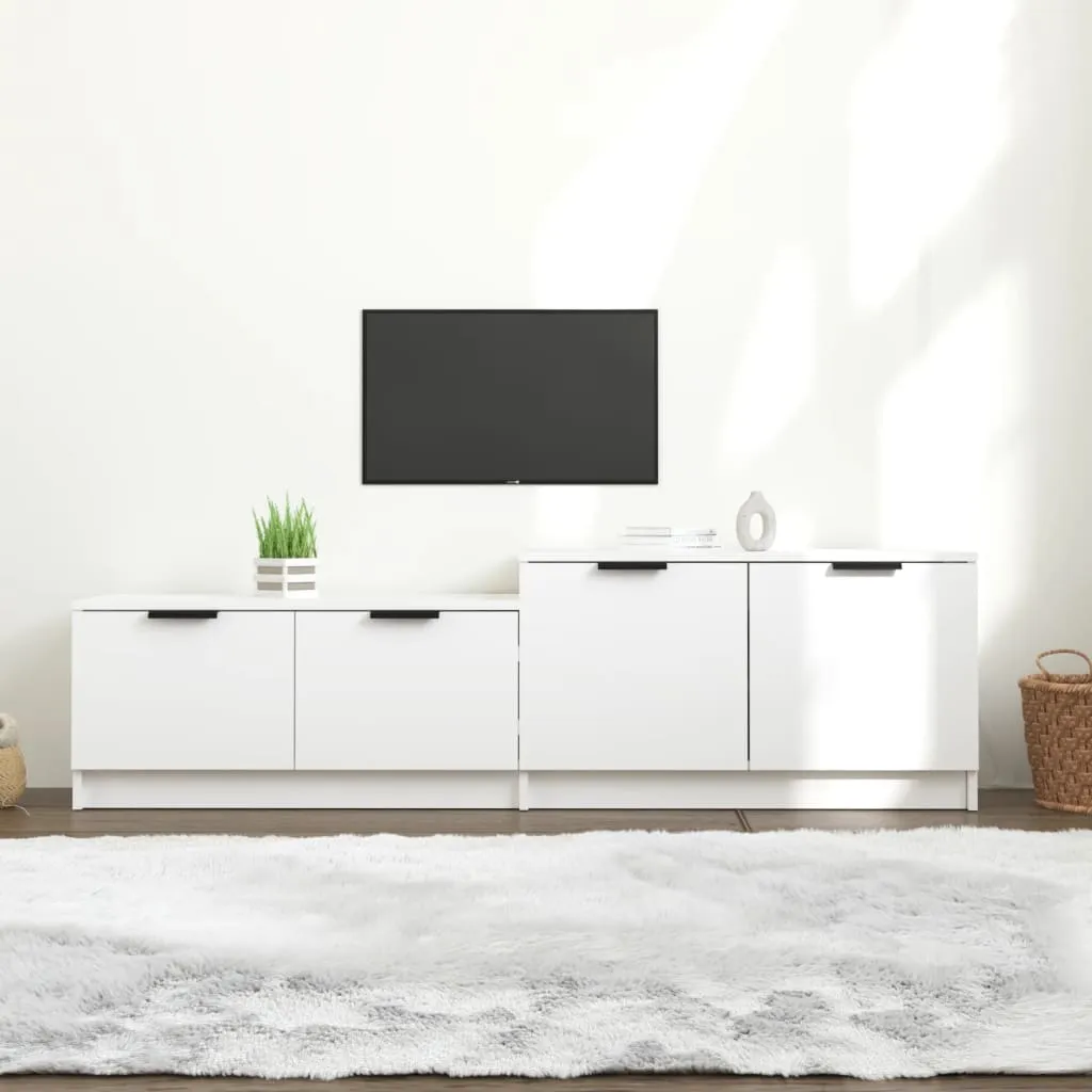 vidaXL Mobile Porta TV Bianco 158,5x36x45 cm in Legno Multistrato