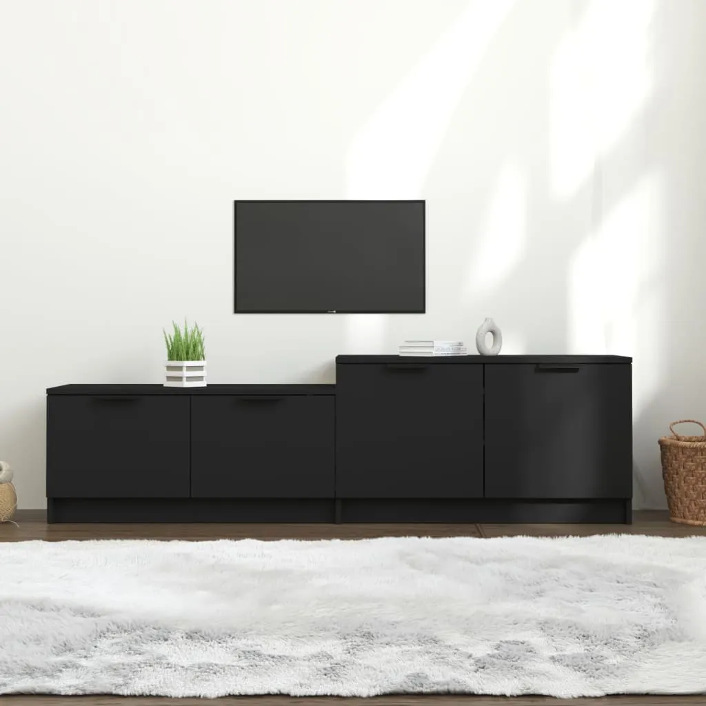 vidaXL Mobile Porta TV Nero 158,5x36x45 cm in Legno Multistrato