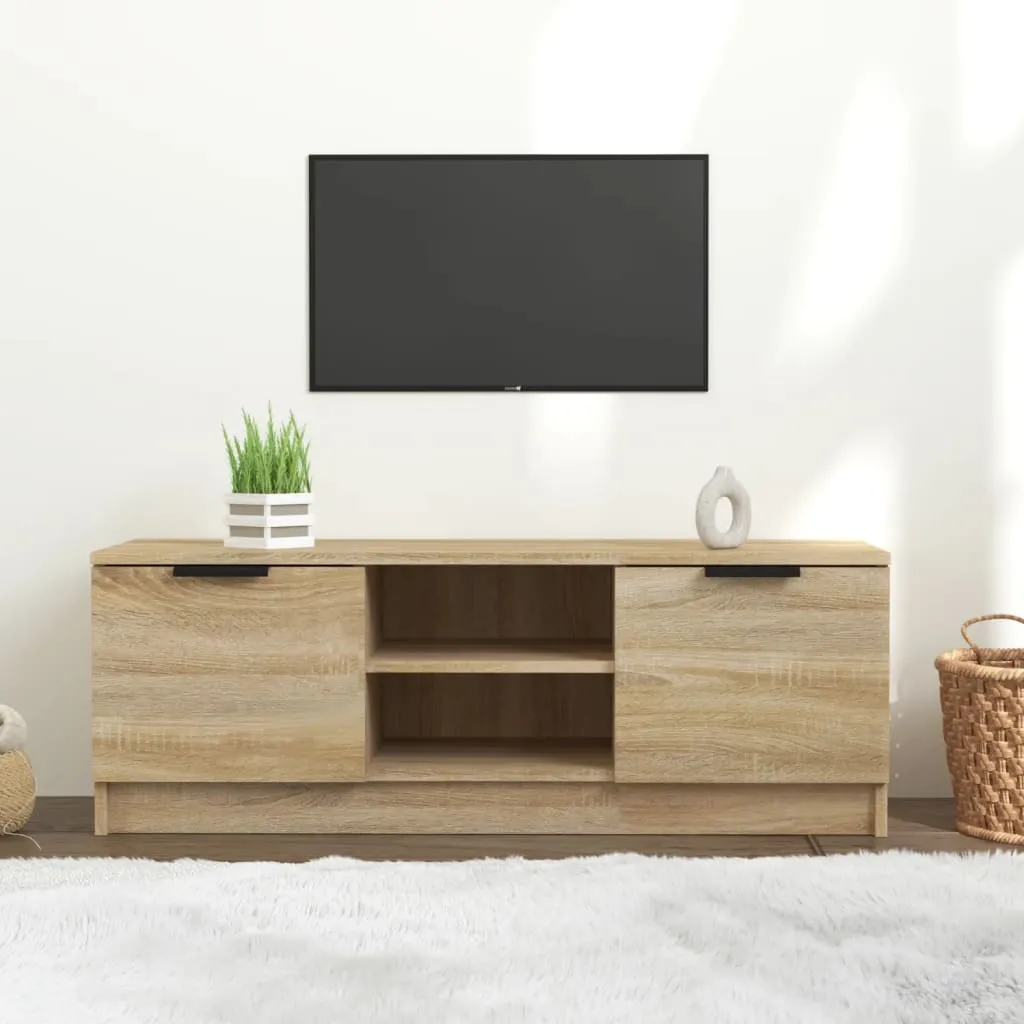 vidaXL Mobile Porta TV Rovere Sonoma 102x35x36,5 cm Legno Multistrato